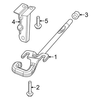 Jeep OE - Front Bumper - Exterior Trim (With Tow Hook, Tow Hook), (Trailhawk)