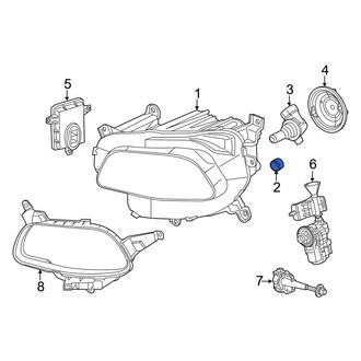 Jeep OE - Front Headlight Bulb Cap