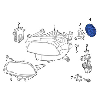 Jeep OE - Front Headlight Bulb Cap