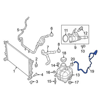 Jeep OE - Engine Coolant Overflow Hose