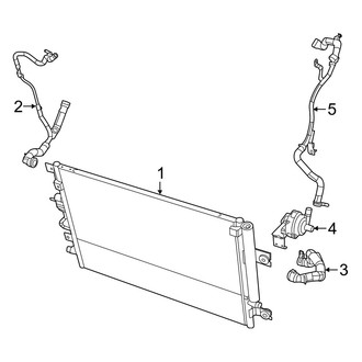 Jeep OE - Cooling - Radiator & Components (Auxiliary, Components), (Altitude / High Altitude / Latitude Plus / Limited / Overland / Trailhawk / Trailhawk Elite 2.0L)
