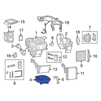 Jeep OE - Lower HVAC Unit Case