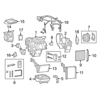 Jeep OE - Air Conditioner & Heater - Evaporator & Heater Components