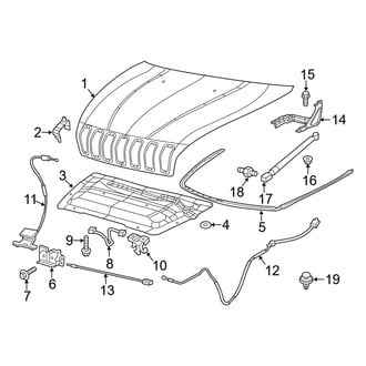 Jeep OE - Hood & Grille - Hood & Components