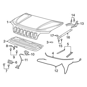 Jeep OE - Hood & Grille - Hood & Components