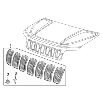 Jeep OE - Hood & Grille - Grille & Components