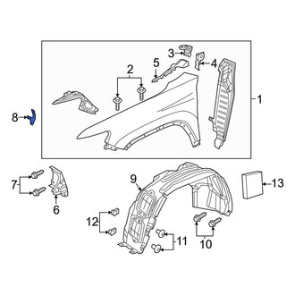 Jeep OE - Front Left Inner Fender Bracket