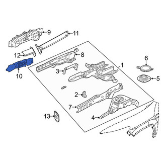 Jeep OE - Front Left Lower Fender Apron Reinforcement