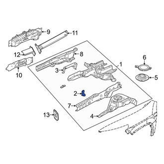 Jeep OE - Left Brake Hydraulic Line Bracket