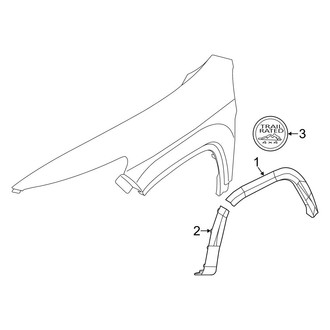 Jeep OE - Fender - Exterior Trim (2-Piece Flare)