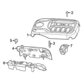 Jeep OE - Engine Appearance Cover (2.0L)