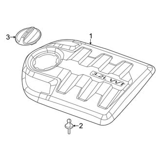 Jeep OE - Engine Appearance Cover (3.2L)