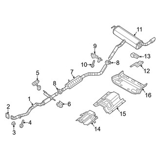 Jeep OE - Exhaust System - Exhaust Components (2.4L)