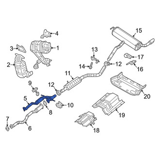 Jeep OE - Front Right Exhaust Crossover Pipe