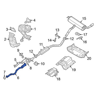 Jeep OE - Front Left Exhaust Crossover Pipe