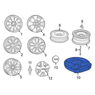 Jeep OE - Rear Spare Tire Compartment