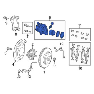 Jeep OE - Front Left Disc Brake Caliper