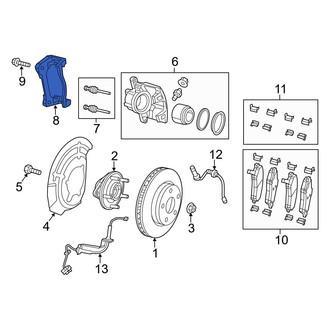 Jeep OE - Front Left Disc Brake Caliper Bracket