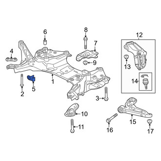 Jeep OE - Right Suspension Crossmember Nut
