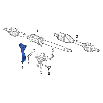 Jeep OE - Front CV Axle Shaft Carrier Bearing Bracket