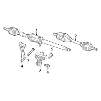 Jeep OE - Front Suspension - Drive Axles (FWD)