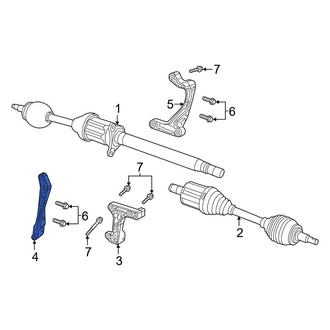 Jeep OE - Front CV Axle Shaft Carrier Bearing Bracket