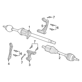 Jeep OE - Front Suspension - Drive Axles (FWD)