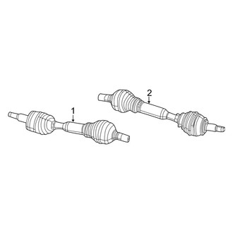 Jeep OE - Front Suspension - Drive Axles (Trailhawk / Trailhawk Elite)