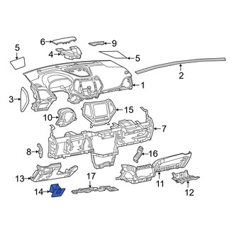 Jeep OE - Lower Instrument Panel Storage Compartment