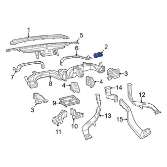 Jeep OE - Right Lower Outer Dashboard Air Vent