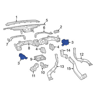 Jeep OE - Right Lower Outer Dashboard Air Vent
