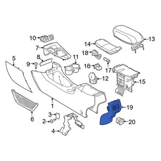Jeep OE - Rear Console Panel