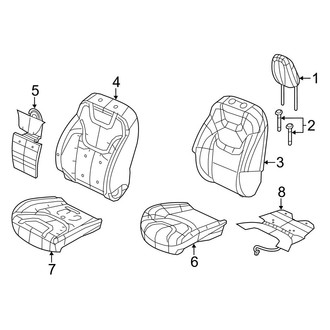 Jeep OE - Seats & Tracks - Front Seat Components (Cloth Seats)