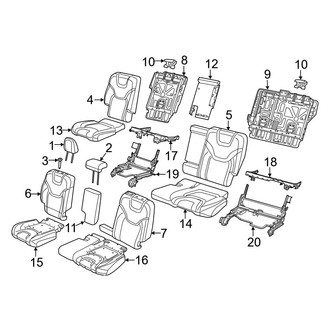 Jeep OE - Seats & Tracks - Rear Seat Components (Cloth Seat)