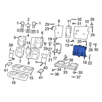Jeep OE - Rear Left Seat Back Frame
