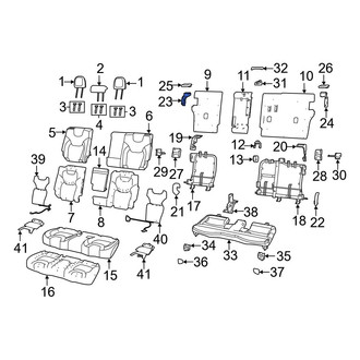 Jeep OE - Rear Right Folding Seat Latch