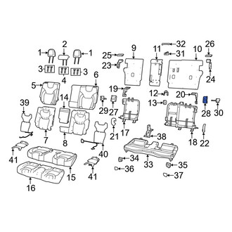 Jeep OE - Rear Left Seat Latch Cover