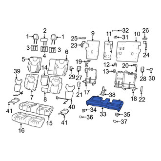 Jeep OE - Rear Seat Frame