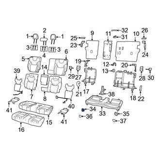 Jeep OE - Rear Right Seat Track Cover