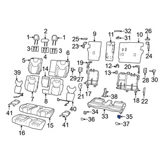 Jeep OE - Rear Left Seat Track Cover