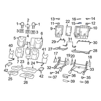 Jeep OE - Rear Seat Belt Guide