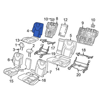 Jeep OE - Rear Right Seat Back Cushion Cover