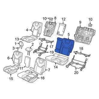 Jeep OE - Rear Left Seat Back Cushion Cover