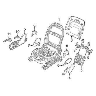 Jeep OE - Seats & Tracks - Tracks & Components (Passenger Seat, W/O Storage)