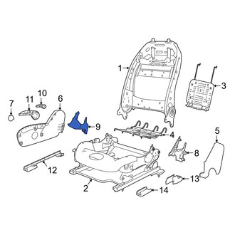 Jeep OE - Front Left Inner Seat Back Recliner Adjustment Mechanism Cover
