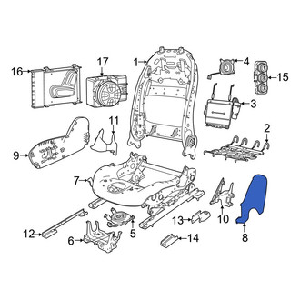 Jeep OE - Front Left Outer Seat Trim Panel