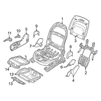 Jeep OE - Seats & Tracks - Tracks & Components (Passenger Seat, With Storage)