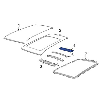 Jeep OE - Rear Roof Header Panel