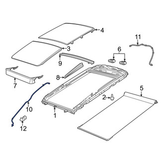 Jeep OE - Front Right Sunroof Drain Hose