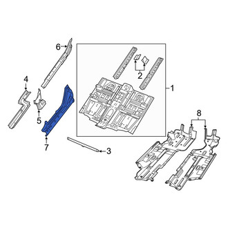 Jeep OE - Rear Left Outer Floor Sill